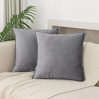 Velvet Cushion Cover – Grey (45x45cm)