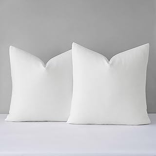 Set of 2 Plain Cushion Covers – White